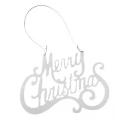 Christmas Ornament - Merry Christmas, Glitter