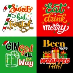 Adult T-Shirt - Ladies Christmas T-Shirt, Assorted