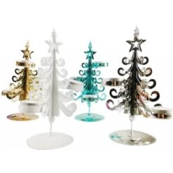 Tea Light Holder - Christmas Tree, Assorted