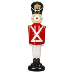 Christmas Decoration - 105cm Toy Solider Mould Red, With Light
