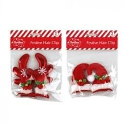 Hair Clips - Christmas Novelty, Assorted