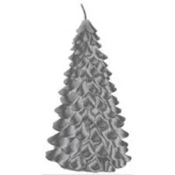 Candle - 458g Christmas Tree, Silver