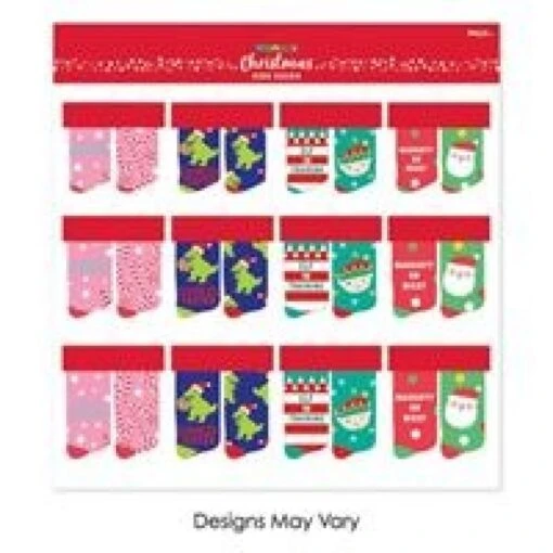 Socks - Kids Christmas, Assorted -Holiday Decor Shop 54797