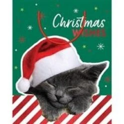 Gift Bag - Christmas Cat, Large