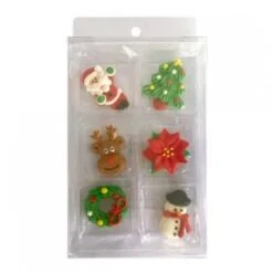 Sugar Decorations - Christmas,6pk