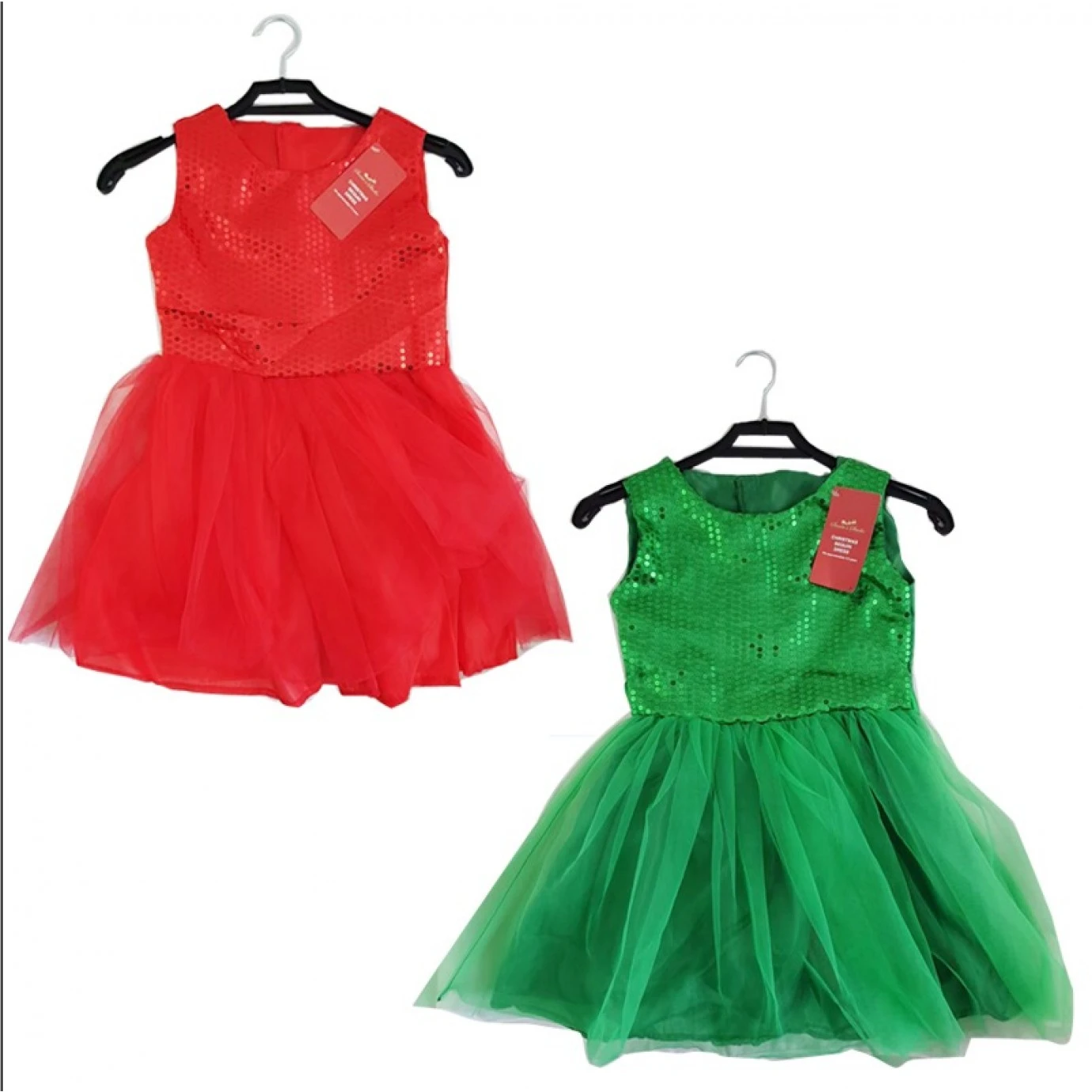 Child Costume - Christmas Sequin Dress, Assorted