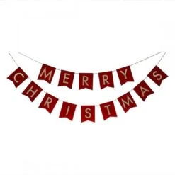 Bunting - 2 M Merry Christmas, Velvet