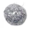 Christmas Bauble - 10cm Sequin, Silver