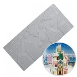Chocolate Mould - Christmas Houses BWB 1 Piece