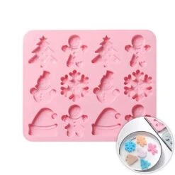 Silicone Mould - Christmas 12 Cavity