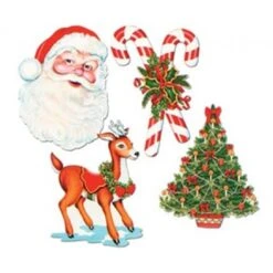 Cardboard Cutouts - Christmas 4 Pk