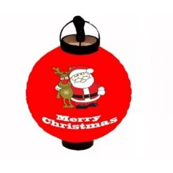 Lantern, Paper 20cm With LED - Christmas Buddies