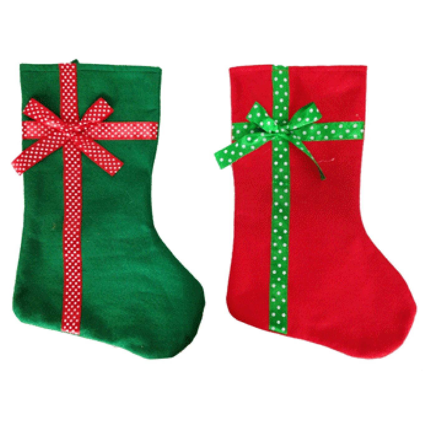Stocking - Christmas Present, Assorted 1 Stocking - Christmas Present, Assorted