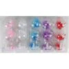 Christmas Baubles - Feather Filled 3 Pk, Assorted Colours