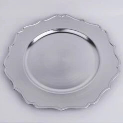 Charger Plate - Christmas, Baroque Silver 33 Cm