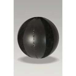 Christmas Bauble - 8cm Ball Matte Black, Glitter Velvet Flock