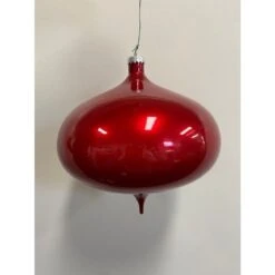 Christmas Bauble - Onion 20 Cm, Metallic Red