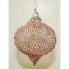 Christmas Bauble - Onion Drop Mesh, Pink