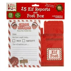 Christmas Elves Reports & Post Box 25 Pk