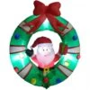 Christmas Inflatables - 1.35 M Wreath Santa