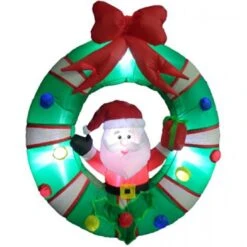 Christmas Inflatables - 1.35 M Wreath Santa
