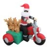 Christmas Inflatables - 1.5 M Motorbike Santa