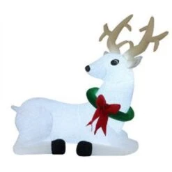Christmas Inflatables - 1.8 M Reindeer, White