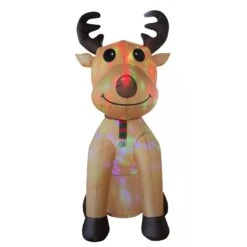Christmas Inflatables - 2.45 M Reindeer, Brown
