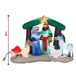 Christmas Inflatables - 2 M Nativity Scene