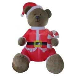 Christmas Inflatables - 2.75 M Plush Santa Bear