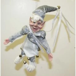 Christmas Ornament - Elf, Silver 22.5 Cm