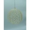 Christmas Ornament - Mesh Glitter Ball, White