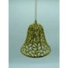 Christmas Ornament - Mesh Glitter Bell, Gold
