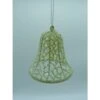 Christmas Ornament - Mesh Glitter Bell, White