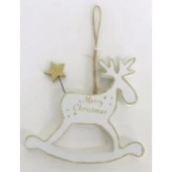 Christmas Ornament - Reindeer Rockinghorse 12 Cm
