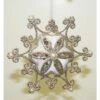 Christmas Ornament - Snowflake, White