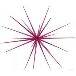 Christmas Ornament - Spike Star, Glitter Pink
