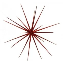 Christmas Ornament - Spike Star, Glitter Red