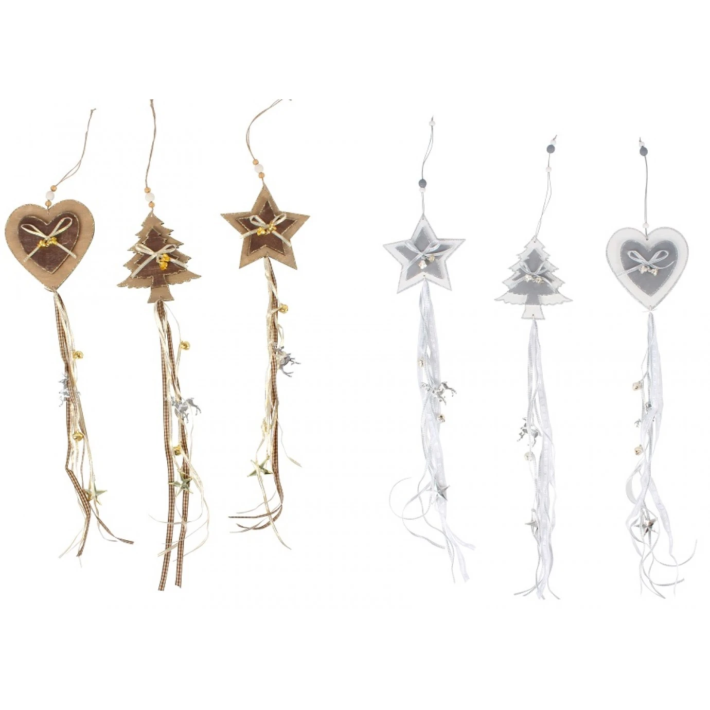 Christmas Ornament - Star, Tree, Heart Assorted