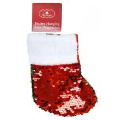 Christmas Ornament - Stocking, Sequin