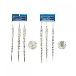 Christmas Ornaments - Glitter Icicles 3 Pk