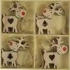 Christmas Ornaments - MDF Reindeers 8 Pk