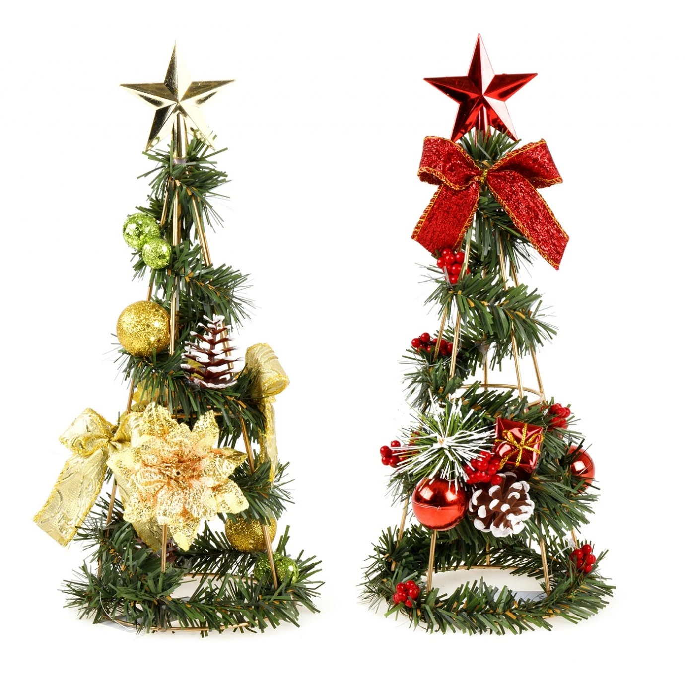 Christmas Table Tree - 30 Cm Decorated, Assorted