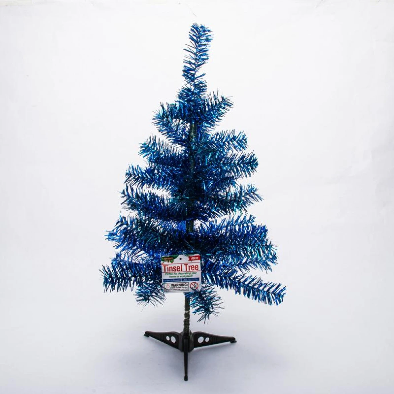Christmas Table Tree - 60 Cm Tinsel, Assorted