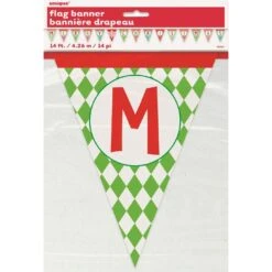 Flag Bunting - Pennant, Merry Christmas Banner
