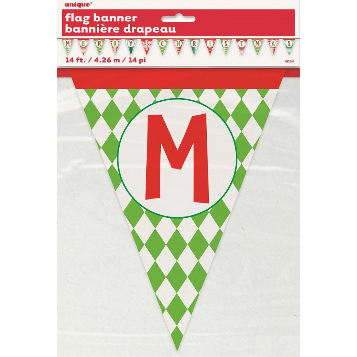 Flag Bunting - Pennant, Merry Christmas Banner 1 Flag Bunting - Pennant, Merry Christmas Banner