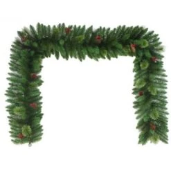 Garland - Christmas, Mixed Needle Cones & Berries 270 Cm
