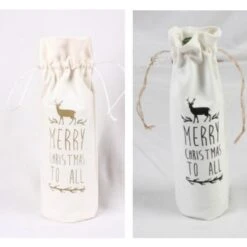 Gift Bag - Christmas, Wine Bottle