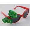Glasses - Heart, Christmas Bow