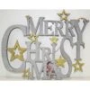 Hanging Sign - Merry Christmas Plaque, Glitter